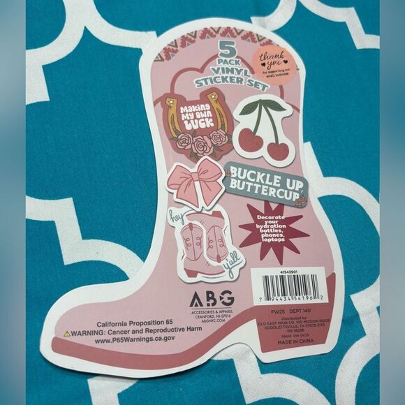 3 New Buckle Up Buttercup Accessories Includes 2 Notepads & 5 pack Sticker Set N - Picture 7 of 7